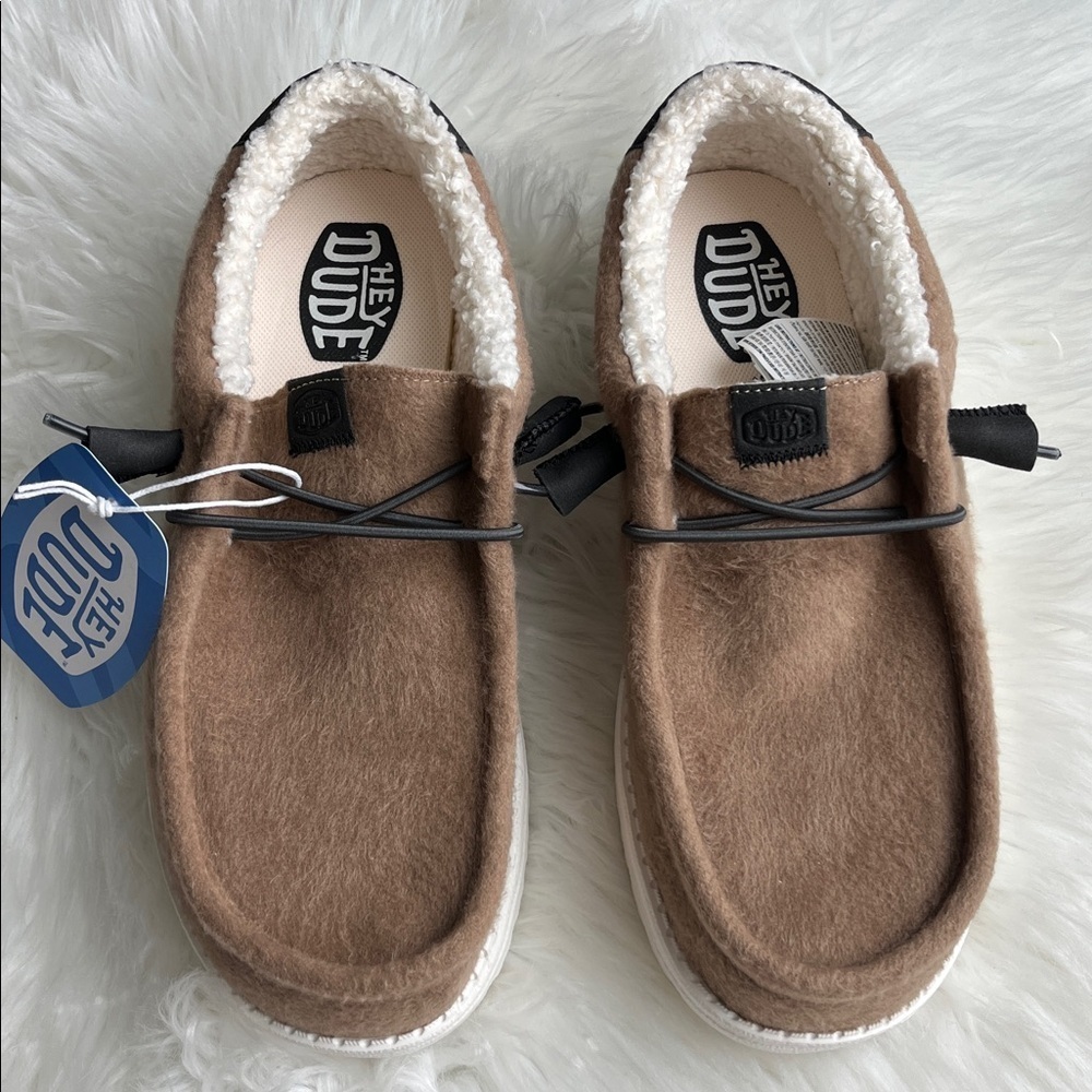 🆕 Hey Dude Wally Warmth Mens Slip-on Size 8 Casual Brown - Picture 4 of 11